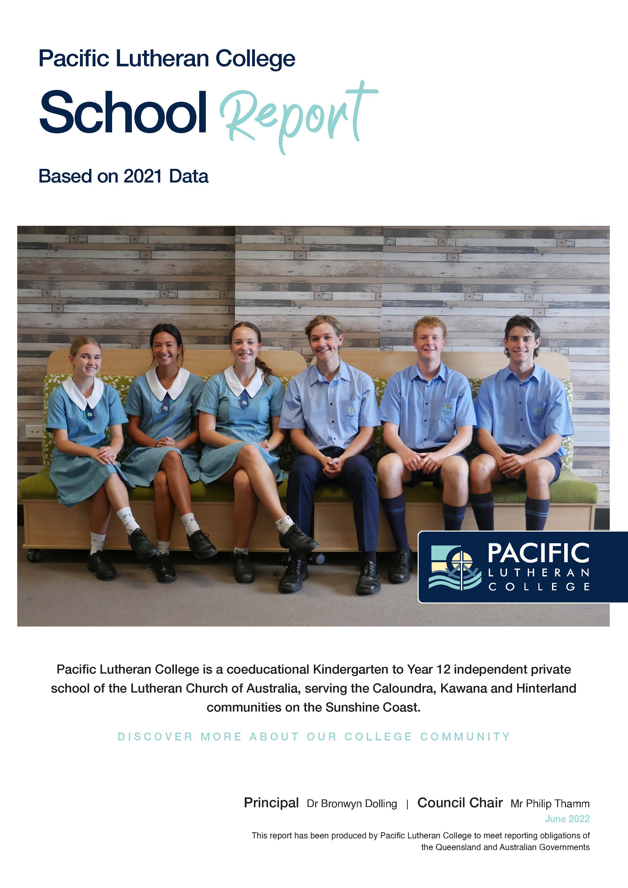 School Report 2022 Pacific Lutheran College